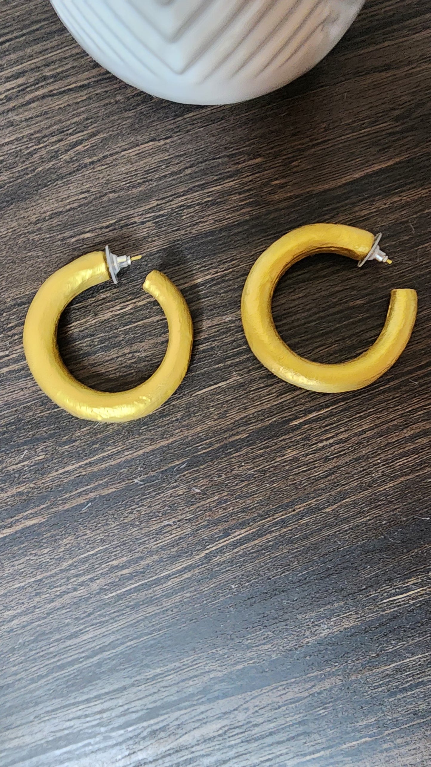 Mettalic hoops silver or gold