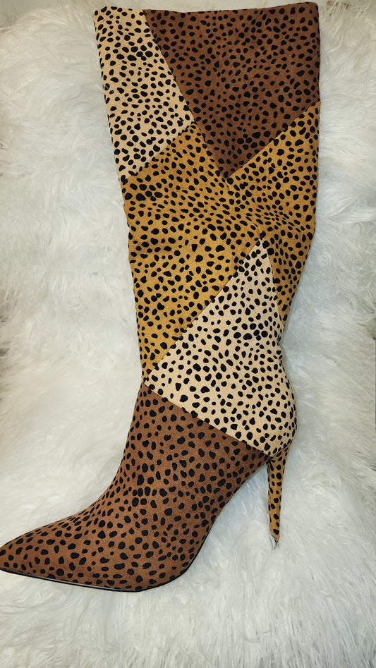 Cheetah  high boot