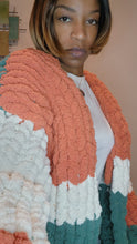 Load image into Gallery viewer, Mid length mix color Cardigan
