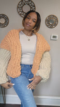 Load image into Gallery viewer, Short Crossover handknit cardigan
