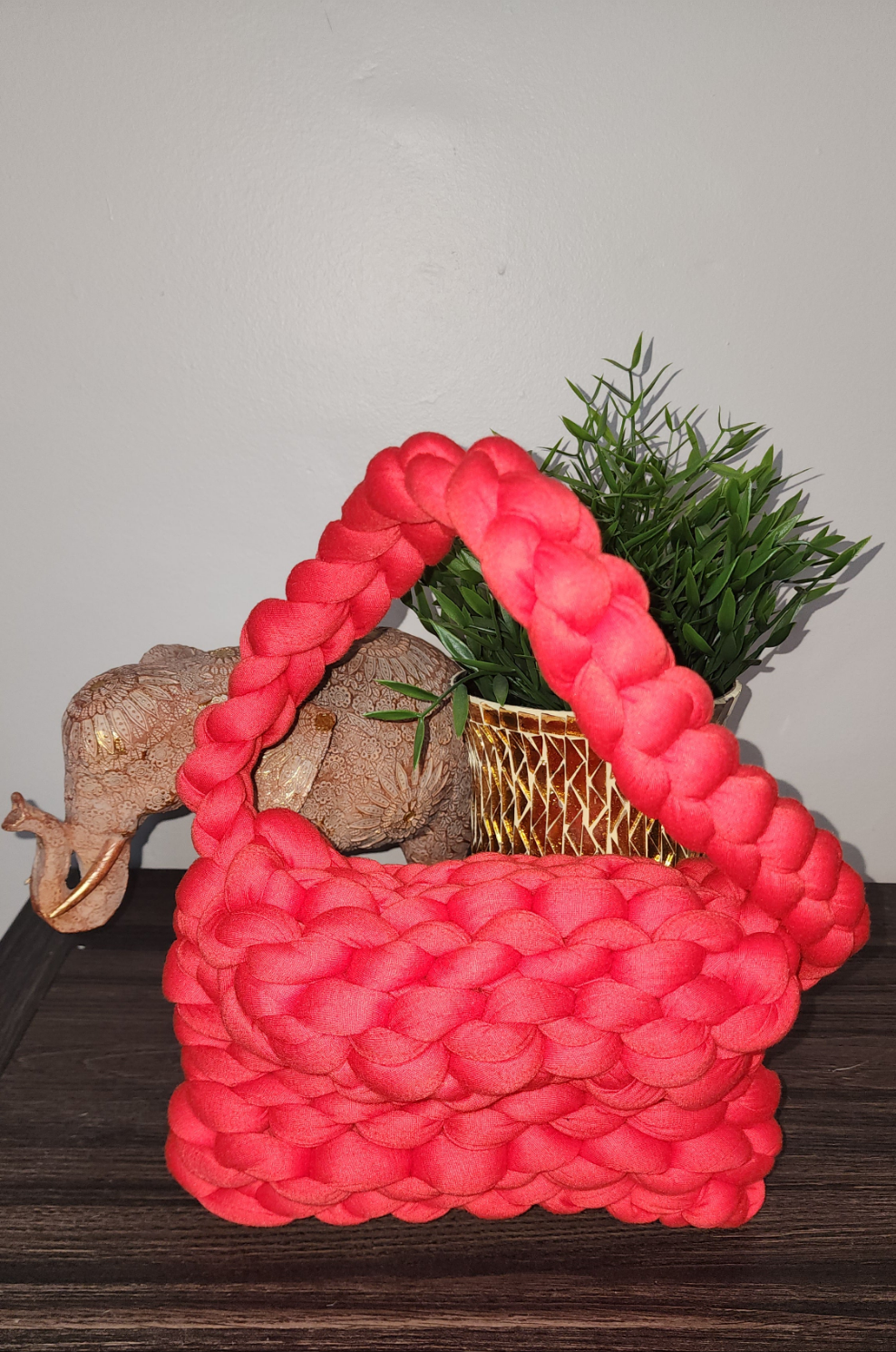 Red cotton knit
